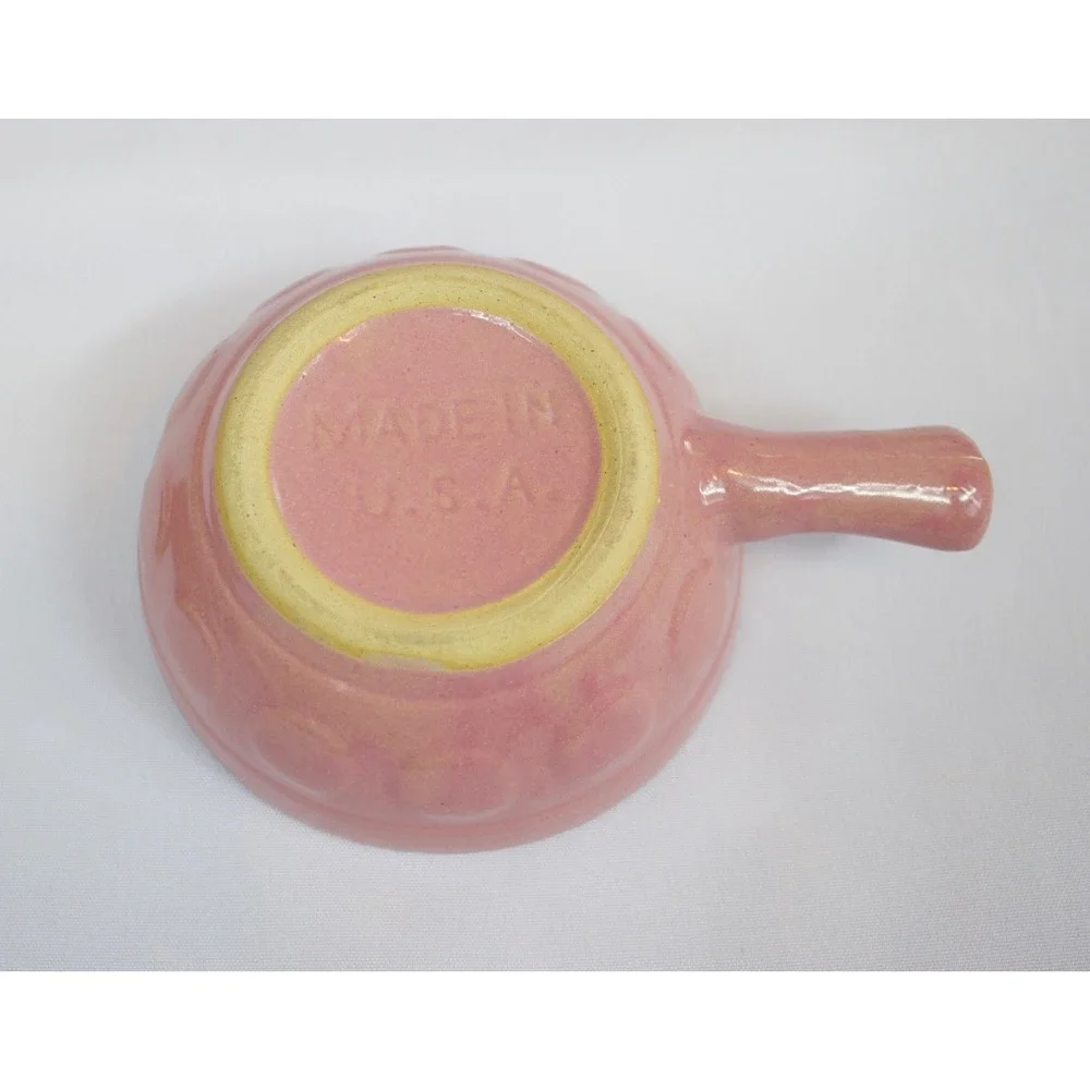 Vintage Watt Stoneware Soup Bowl‎ with Lid & Handle Set of 2 Made in USA